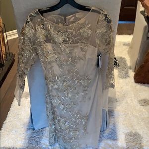 NWT David Meister Cocktail Evening Dress Champagne
